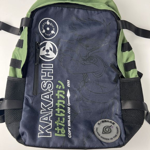 Naruto Kakashi Hatake Built-Up Backpack School Book Bag Anime Bioworld Flaws - Picture 2 of 16